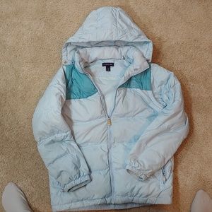 Womens L Lands End winter jacket detachable vest